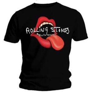 Rolling Stones Men's Black Exile On Main St Graphic T-Shirt Size